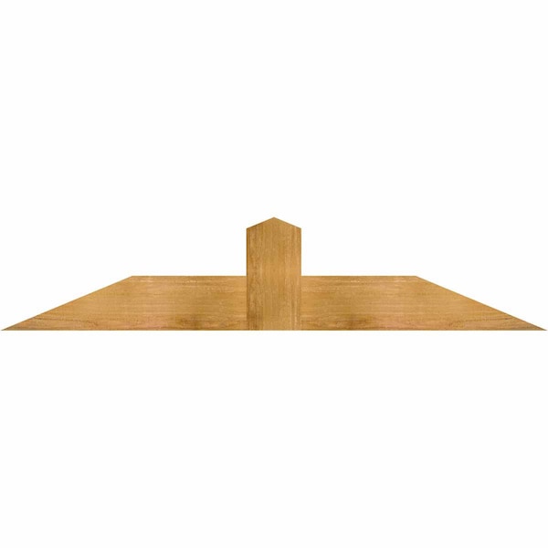Ekena Millwork Portland Rough Sawn Timber Gable Bracket, Western Red Cedar, 60"W x 12"H x 2"D x 6"F, 5/12 Pitch GBW060X12X0206POR00RWR - main
